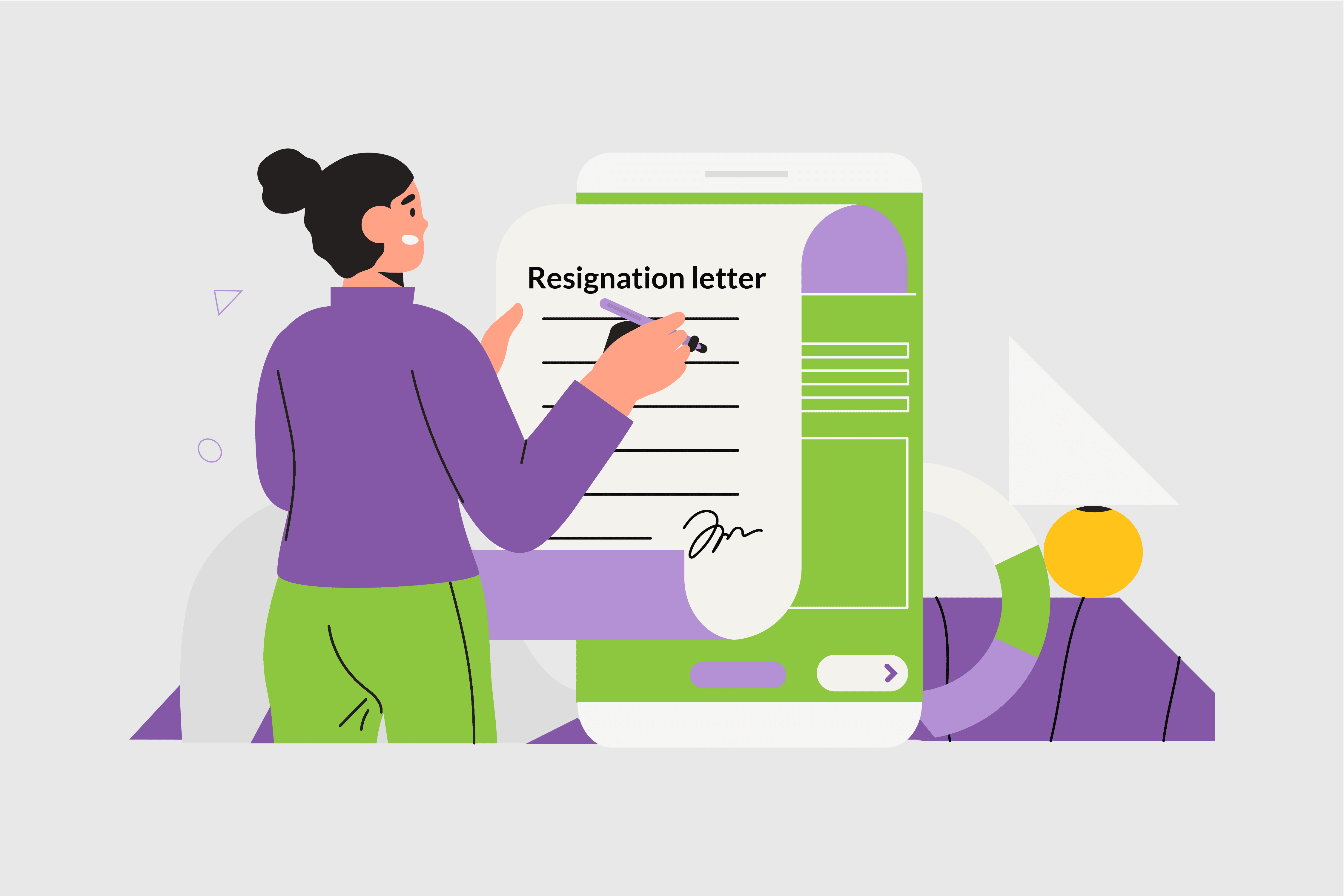 polite resignation letter template